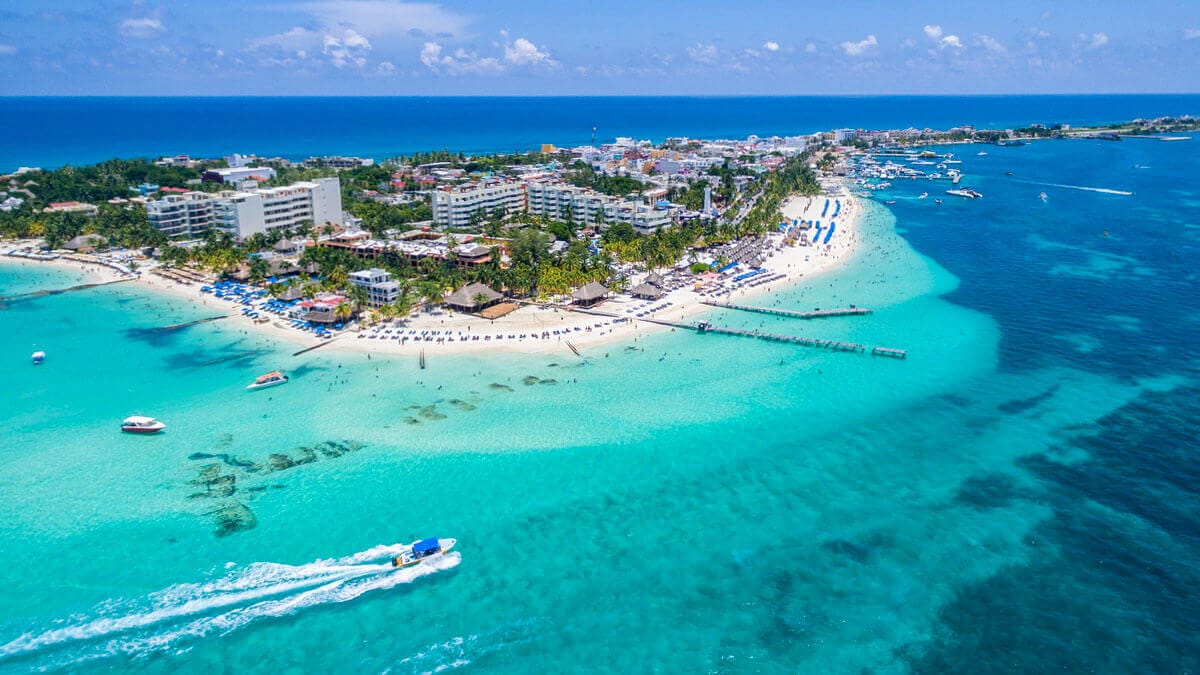 Isla mujeres aerial 1