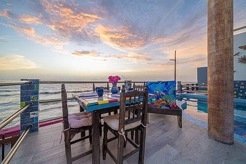 Villa Constance Isla Mujeres, oceanfront rental home on the edge of town
