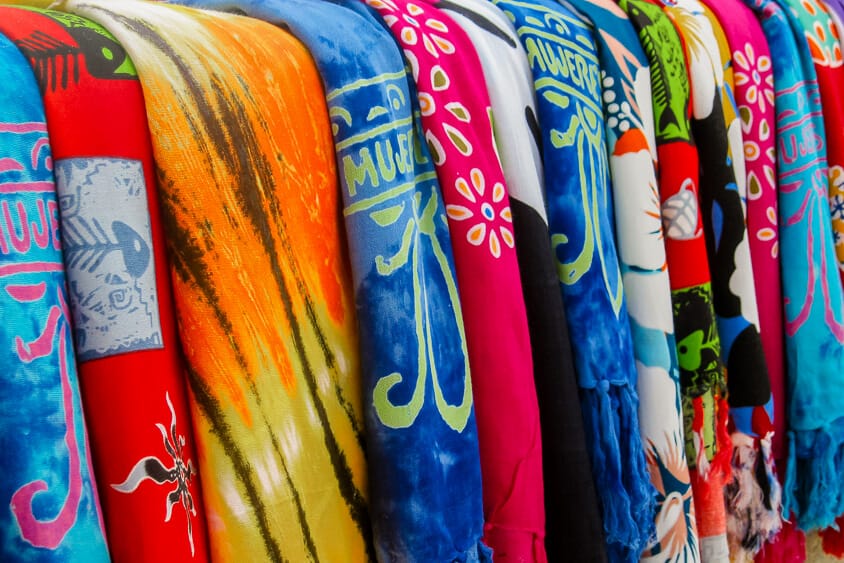 pareos (sarongs) on Isla Mujeres