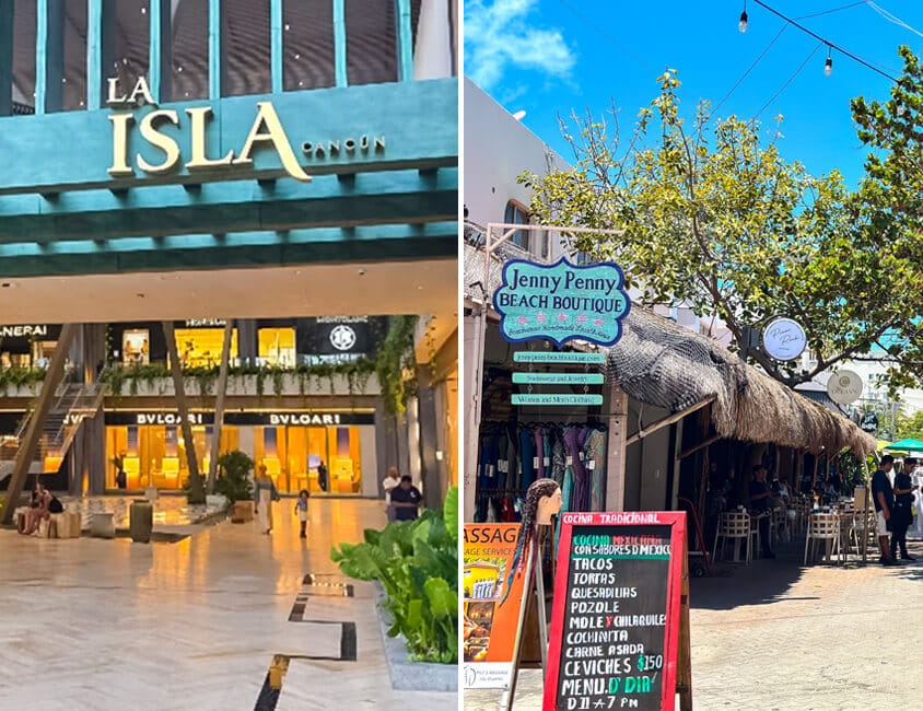 Cancun vs Isla Mujeres Shopping