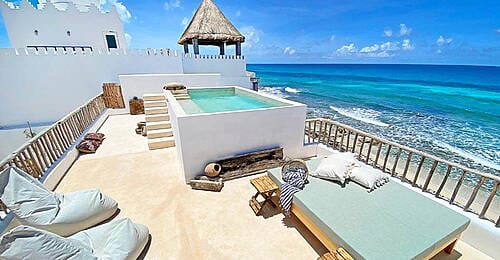 Overlooking the Caribbean with amazing sunrises